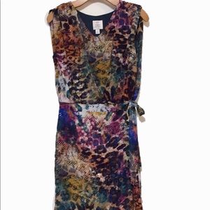 Suzy Chin silky sheath dress